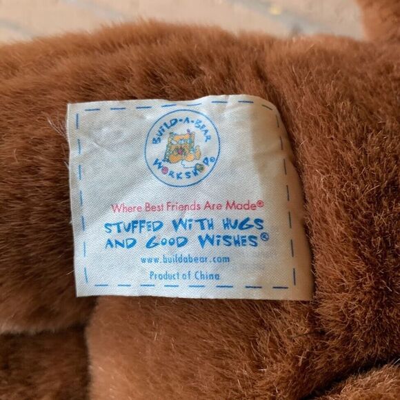 Two Build a Bear Workshop Teddy Plush Stuffed Tan Happy Hugs & Classic Brown - Picture 9 of 16